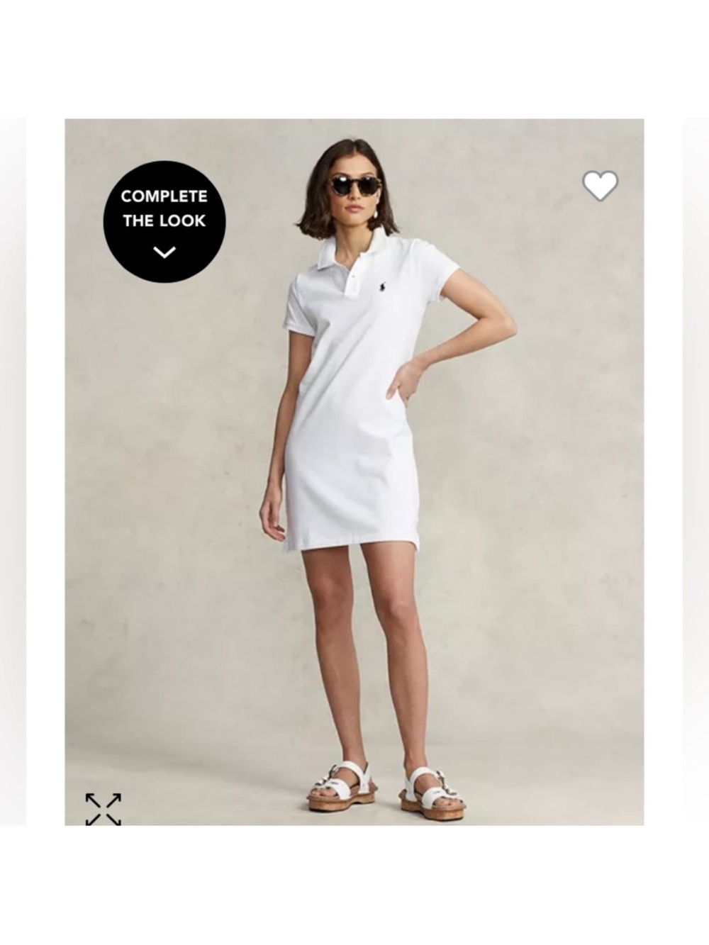 Polo by Ralph Lauren White Polo Shirt Mini Dress